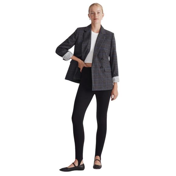Madewell Leggings Womens Small Black Stirrup Ponte Knit High Rise Pull On Dancer - Picture 1 of 11
